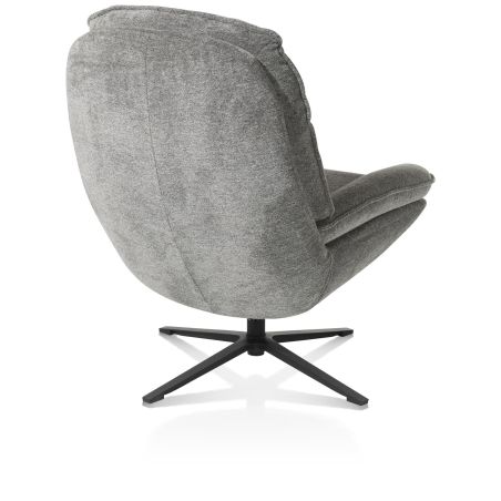 Florence, fauteuil + pouf - tissu Enzo