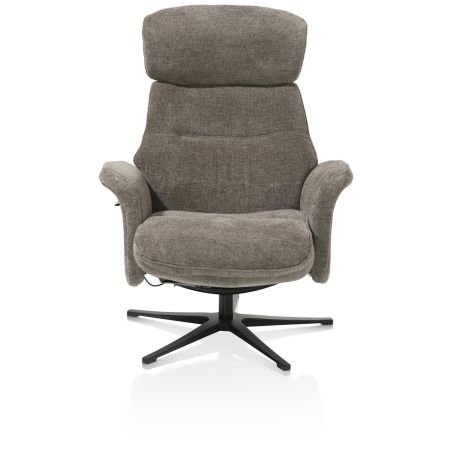 Lazaro, fauteuil + pouf - tissu Livigno