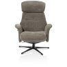 Lazaro, fauteuil + pouf - tissu Livigno