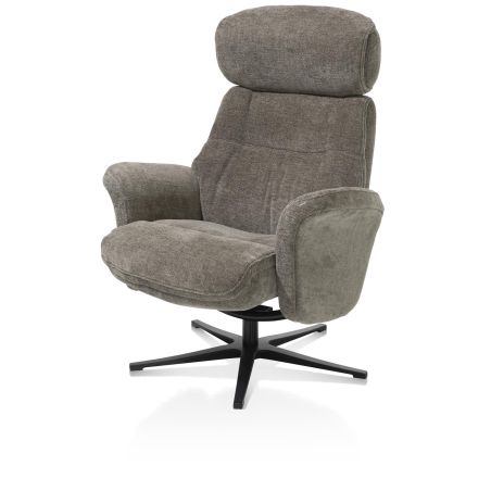 Lazaro, fauteuil + pouf - tissu Livigno