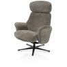 Lazaro, fauteuil + pouf - tissu Livigno