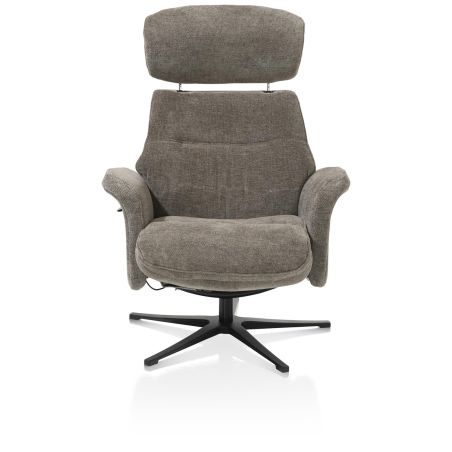 Lazaro, fauteuil + pouf - tissu Livigno