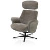 Lazaro, fauteuil + pouf - tissu Livigno