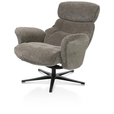 Lazaro, fauteuil + pouf - tissu Livigno