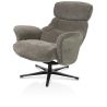 Lazaro, fauteuil + pouf - tissu Livigno