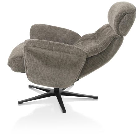 Lazaro, fauteuil + pouf - tissu Livigno