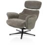 Lazaro, fauteuil + pouf - tissu Livigno