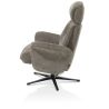 Lazaro, fauteuil + pouf - tissu Livigno