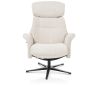 Lazaro, fauteuil + pouf - tissu Livigno