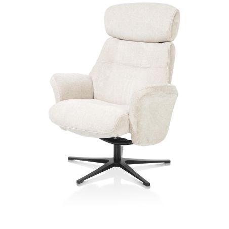 Lazaro, fauteuil + pouf - tissu Livigno