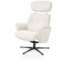 Lazaro, fauteuil + pouf - tissu Livigno