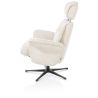 Lazaro, fauteuil + pouf - tissu Livigno