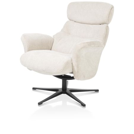 Lazaro, fauteuil + pouf - tissu Livigno