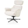 Lazaro, fauteuil + pouf - tissu Livigno