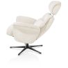 Lazaro, fauteuil + pouf - tissu Livigno