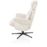Lazaro, fauteuil + pouf - tissu Livigno