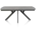 Vegas, table a rallonge 170 (+ 60) x 100 cm - ceramique projetee sur verre - Henders and Hazel