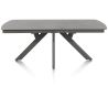 Vegas, table a rallonge 170 (+ 60) x 100 cm - ceramique projetee sur verre - Henders and Hazel