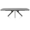 Vegas, table a rallonge 170 (+ 60) x 100 cm - ceramique projetee sur verre - Henders and Hazel