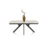 Vegas, table a rallonge 170 (+ 60) x 100 cm - ceramique projetee sur verre - Henders and Hazel