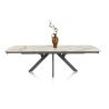 Vegas, table a rallonge 170 (+ 60) x 100 cm - ceramique projetee sur verre - Henders and Hazel
