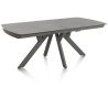 Vegas, table a rallonge 200 (+ 80) x 100 cm - ceramique projetee sur verre - Henders and Hazel