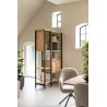 Ridgefield, roomdivider 120 cm. - 2-portes en verre + 4-portes + 6-niches - Henders and Hazel