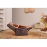 Fauteuil relax électrique H 106 cm en tissu QUARTETT 9457 avec lift de la marque HIMOLLA