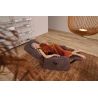 Fauteuil relax électrique H 106 cm en tissu QUARTETT 9457 avec lift de la marque HIMOLLA