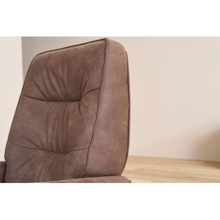 Fauteuil relax électrique H 106 cm en tissu QUARTETT 9457 avec lift de la marque HIMOLLA