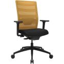 Chaise de Bureau TRAVIS noir et ocre