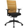 Chaise de Bureau TRAVIS noir et ocre
