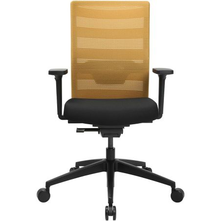 Chaise de Bureau TRAVIS noir et ocre