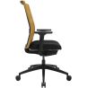 Chaise de Bureau TRAVIS noir et ocre