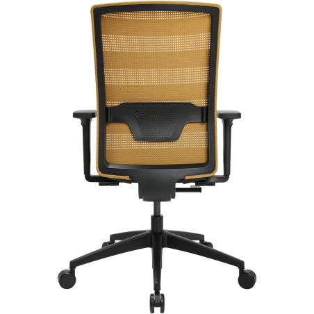 Chaise de Bureau TRAVIS noir et ocre