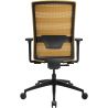 Chaise de Bureau TRAVIS noir et ocre