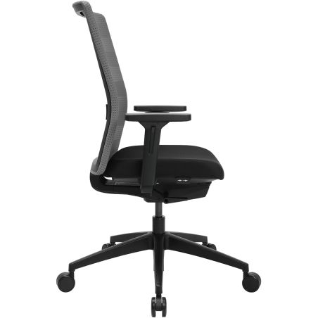 Chaise de Bureau TRAVIS noir et gris