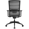 Chaise de Bureau TRAVIS noir et gris