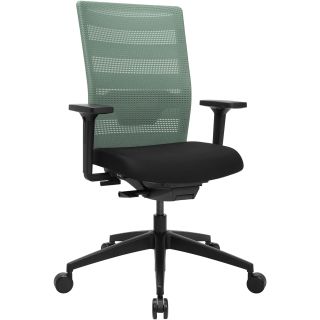 Chaise de Bureau TRAVIS noir et menthe
