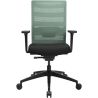 Chaise de Bureau TRAVIS noir et menthe