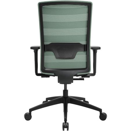 Chaise de Bureau TRAVIS noir et menthe