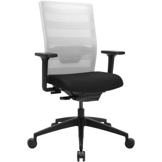 Chaise de Bureau TRAVIS noir et blanc