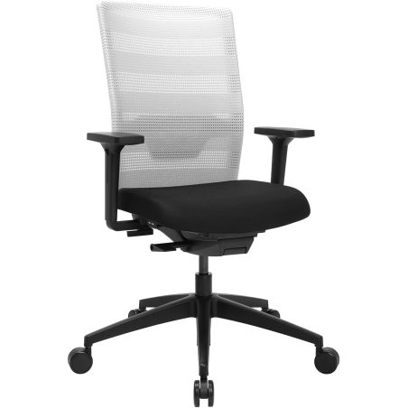 Chaise de Bureau TRAVIS noir et blanc