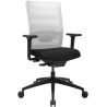 Chaise de Bureau TRAVIS noir et blanc
