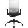 Chaise de Bureau TRAVIS noir et blanc