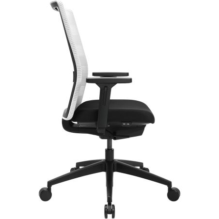 Chaise de Bureau TRAVIS noir et blanc