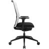 Chaise de Bureau TRAVIS noir et blanc