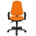 Chaise de Bureau HARPER noir avec accoudoirs