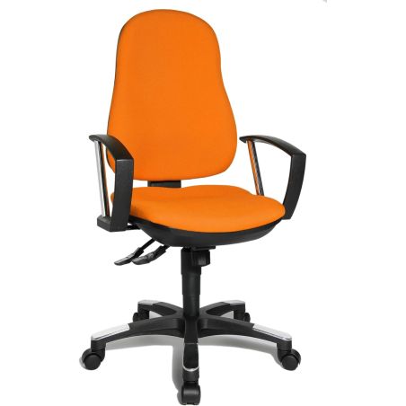 Chaise de Bureau HARPER noir avec accoudoirs