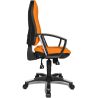 Chaise de Bureau HARPER noir avec accoudoirs